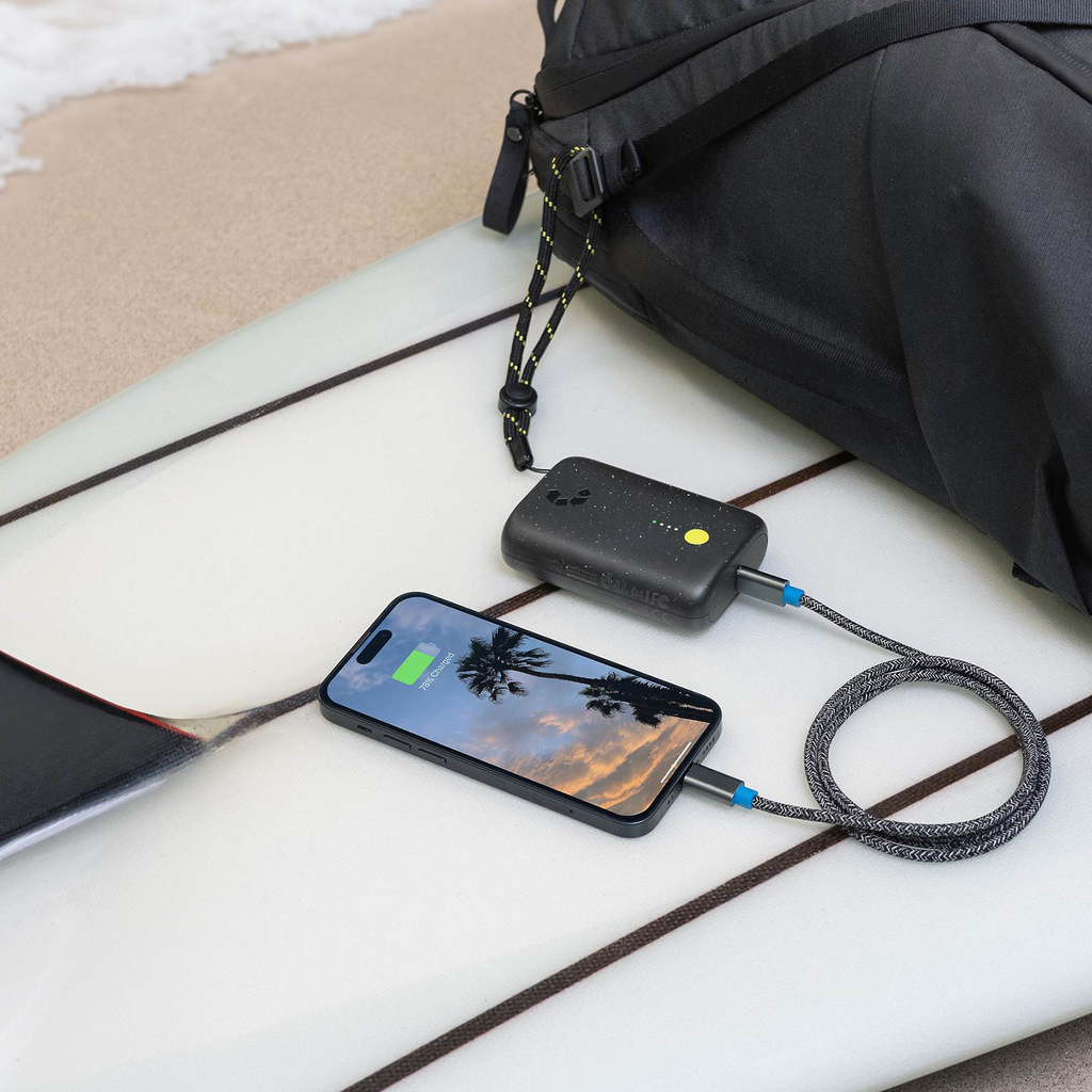 Pocket Sized Portable Charger With Detachable Adjustable Carry Lanyard