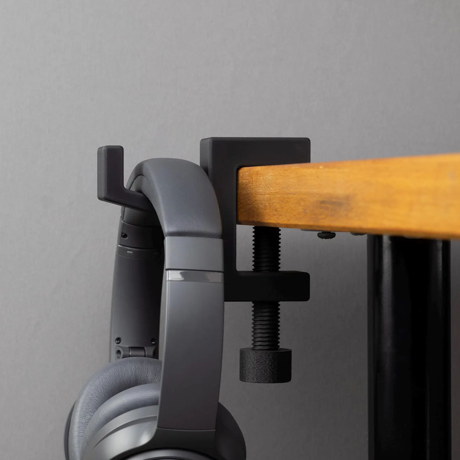 Clamp-On Desk Headset Hanger, Adjustable Mount Hook For Gaming Headsets And Audio Accessories