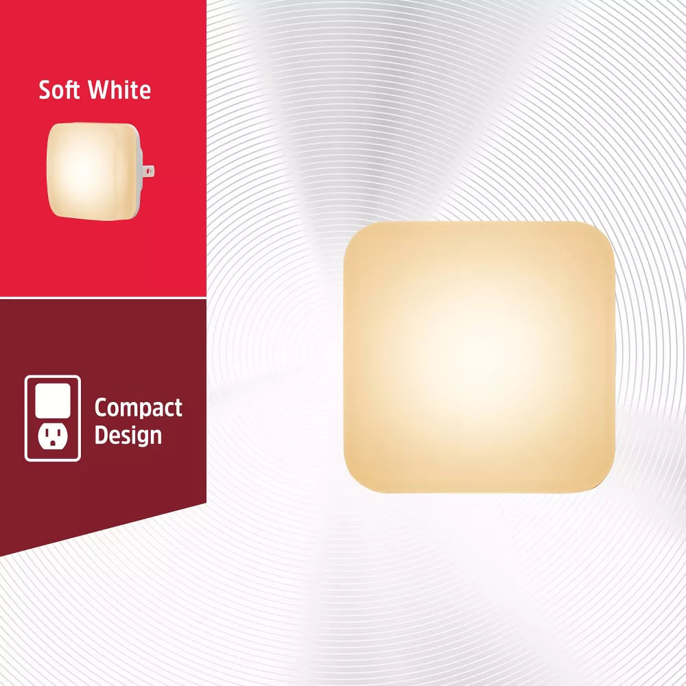 Light Sensing Square LED Plug-in Night Light