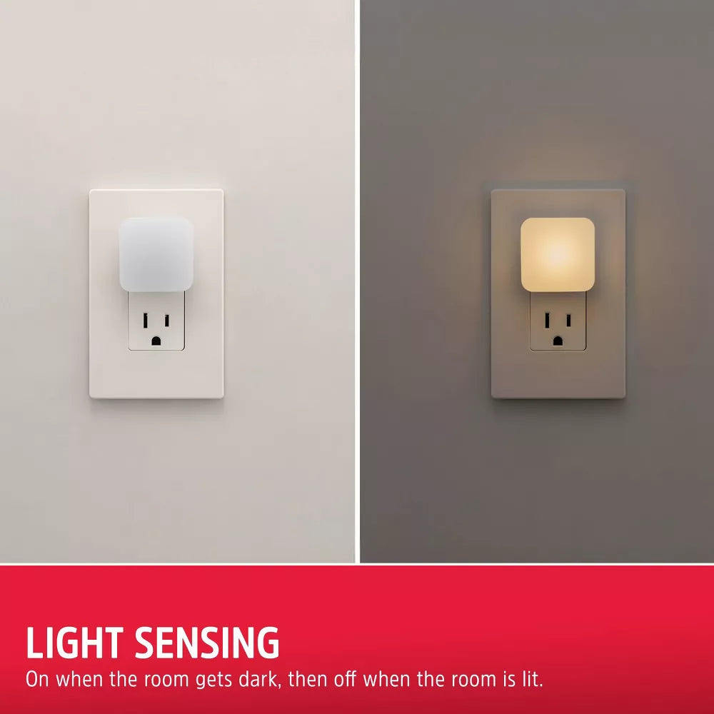 Light Sensing Square LED Plug-in Night Light