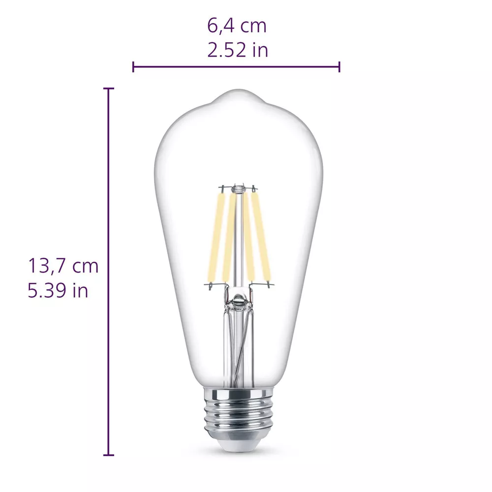 Clear Vintage Dimmable LED Filament Bulb